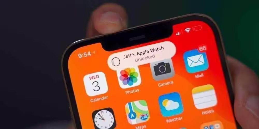 iOS 14.5 Beta 3 Apple Watch Unlock with iPhone Notification Glyph