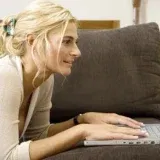 woman on computer b